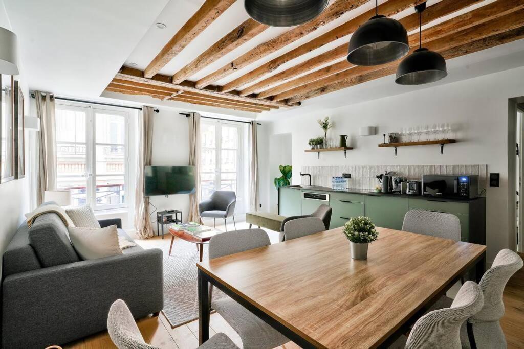Magnifique Appartement Pour 6 - Montorgueil Paris Exterior foto